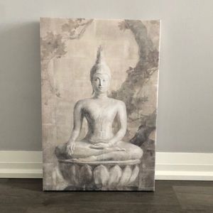 Buddha Canvas Print Neutral Colours